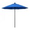 California Umbrella 9' Black Aluminum Market Patio Umbrella, Olefin Royal Blue 194061335550 - alternate 1
